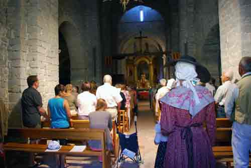 Église romane, intérieur, Vieux-Village - Les Chemins du Patrimoine -
Saint-Julien-le-Montagnier