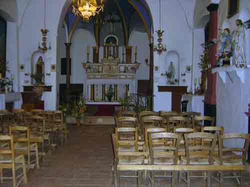 Église, intérieur, vue d'ensemble, hameau des Rouvières - Les Chemins du Patrimoine -
Saint-Julien-le-Montagnier